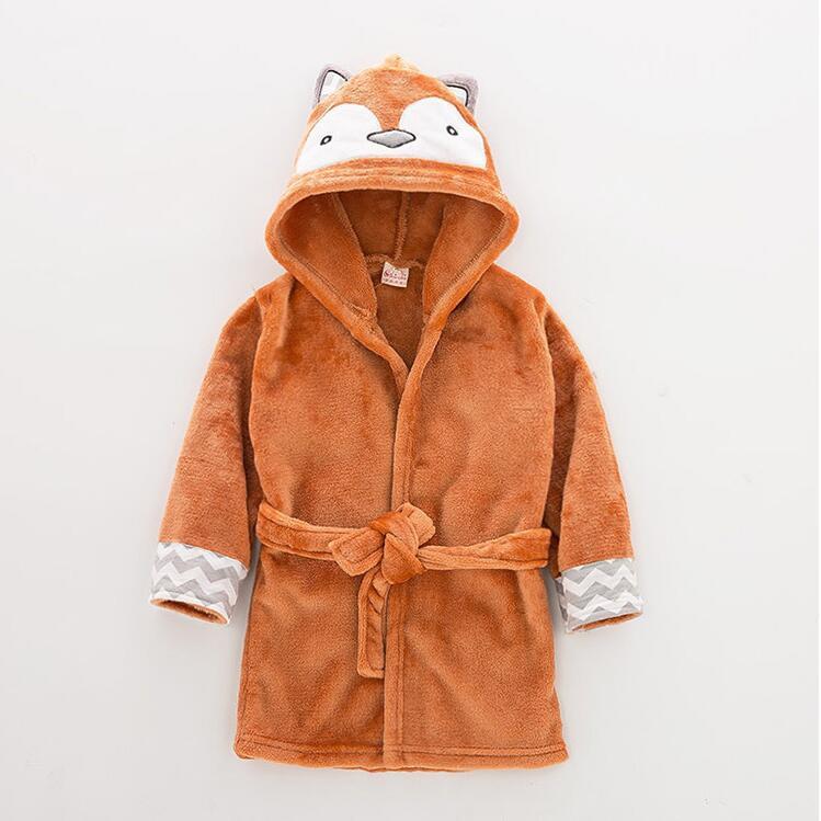 Baby Cartoon Animal Bathrobe