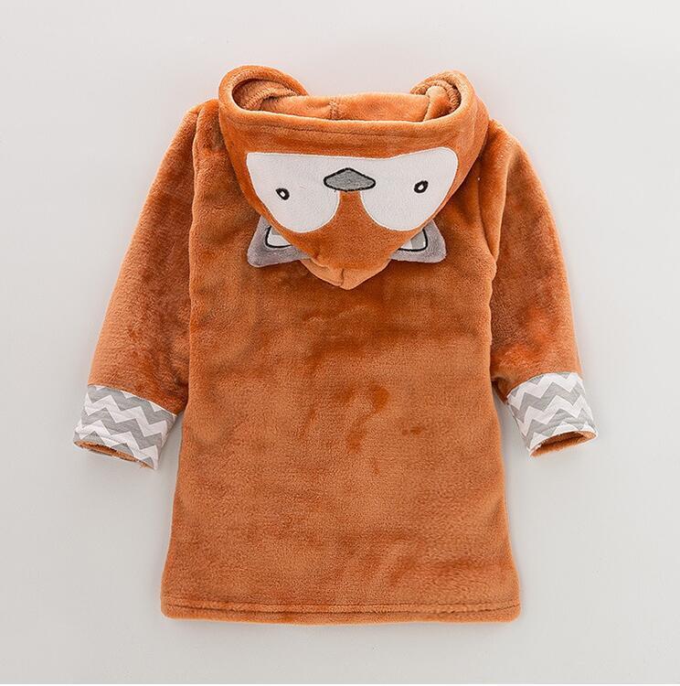 Baby Cartoon Animal Bathrobe