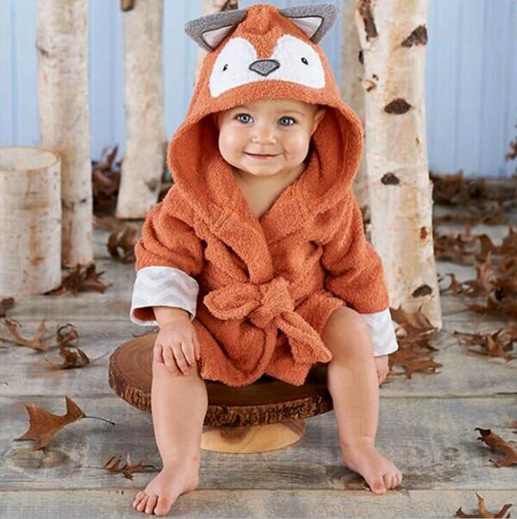 Baby Cartoon Animal Bathrobe