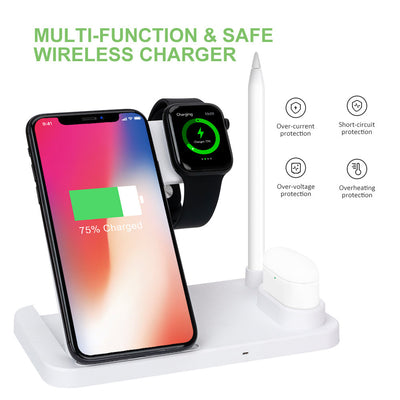 Quick-charge Folding 4-in-1 Wireless Charger